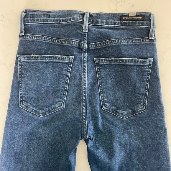 Citizens of Humanity Rocket High Rise Skinny 5 Pocket Med Wash Jeans Blue Sz 25 - Picture 4 of 13